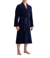 Premium Luxury 100% Cotton Custom Design Solid Color Bathrobe with Classical Style Soft Hotel Amenities for Resorts Hotels & SPA