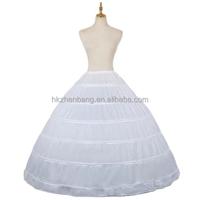 Long Floor-Length Crinoline Bridal Wedding Dress Six Steel Hoops Bride Petticoat Underskirt Customized Color Size Ball Gown ZZB