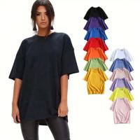 Wholesale 100% Cotton Women's Clothing Graphic Ladies Plus Size Tshirt Workout Tshirts for Women
