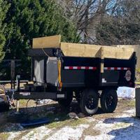 Clean New Heavy Duty Dump Farm Trailer 83X12 7 TON Dump Trailers High Productivity hydraulic dump trailer