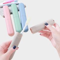 Portable Travel Toothbrushes with Practical Bathroom Decor Covers Convenient Practical Travel Toothbrushes