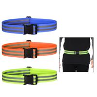 High Visibility Reflective Safety Belt - Adjustable Elastic Waist Band for Running, Cycling & Outdoor Sports