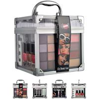 GLOSS ! Premium Multi-Colored Makeup Tool Kit & Vanity Set with 6+ Pieces Plastic Portable Convenient