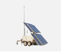 Mobile Solar Trailer Solar Panel Charging System Portable Off Grid Power Generator Trailer