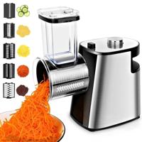 VSX-S Upgrade 800w Electric Vegetable Grater 2023 with Large Direct Salad Shooter Salar Maker Vegetable Shredder & Slicer