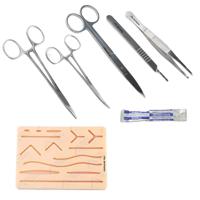 Suture Training Instrument Set Metal CE Certified Surgical Practice Complete Kit for Medical Students