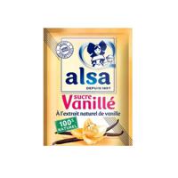 ALSAA Vanilla Sugar Powder 90G 12 Pack Natural Vanilla Extract Ingredients for Bakery Decoration All Desserts Made in France