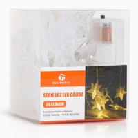 2M Battery Powered LED Star String Lights Warm White Fairy Lamp Decorative Lighting for Bedroom Wedding Christmas Party