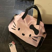 New Style Fashion PU Large Capacity Travel Bag Hand Carry Luggage Cat Design Single Shoulder Crossbody Waterproof Sports Gym Bag