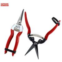 Professional Heavy Duty Bypass Pruning Shears Red Handle Garden Secateurs Stainless Steel Fruit Tree Trimming Hand Pruner