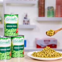 2024 Hot Fresh 400g Canned Green Peas Easy Open OEM Brand Wholesale